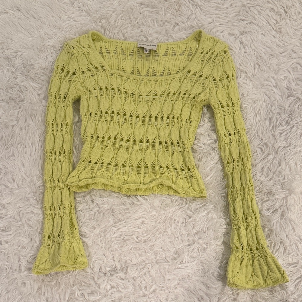 Lime Green Knit Sweater